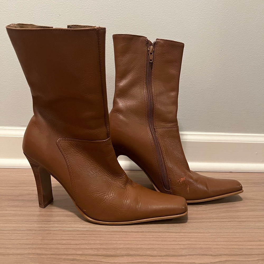 Brown Leather Women's Boots
